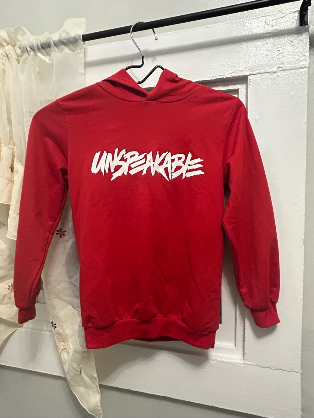 Red 'Unspeakable' Men's Hoodie Sweatshirt